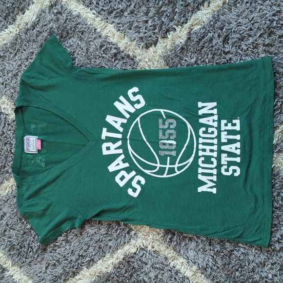 PINK Victoria's Secret Tops - PINK Victoria's Secret Michigan State University Basketball TShirt Size Small